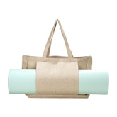 Sublimation Dark Linen Yoga Tote Bag